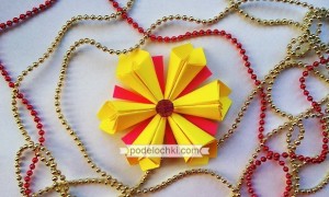 Цветок оригами – простая инструкция для детей
