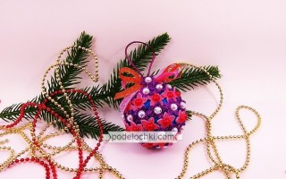 Елочный шарик – идеи по созданию новогодней поделки с фото и описанием