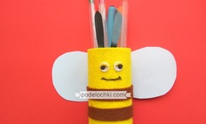 Подставка для карандашей и ручек «Пчелка»
