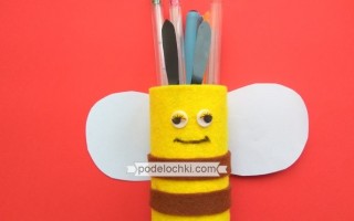 Подставка для карандашей и ручек «Пчелка»