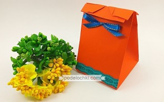 Упаковка для подарка оригами