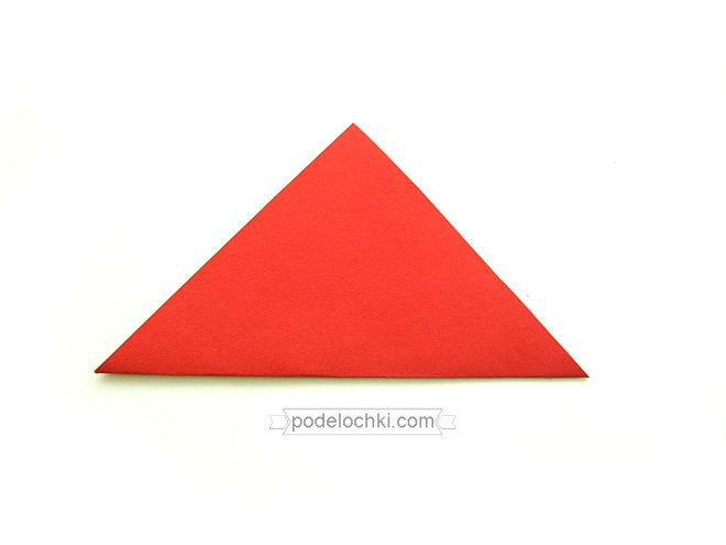 как сделать оригами закладку уголок