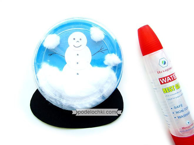 как сделать снежный шар в домашних условиях